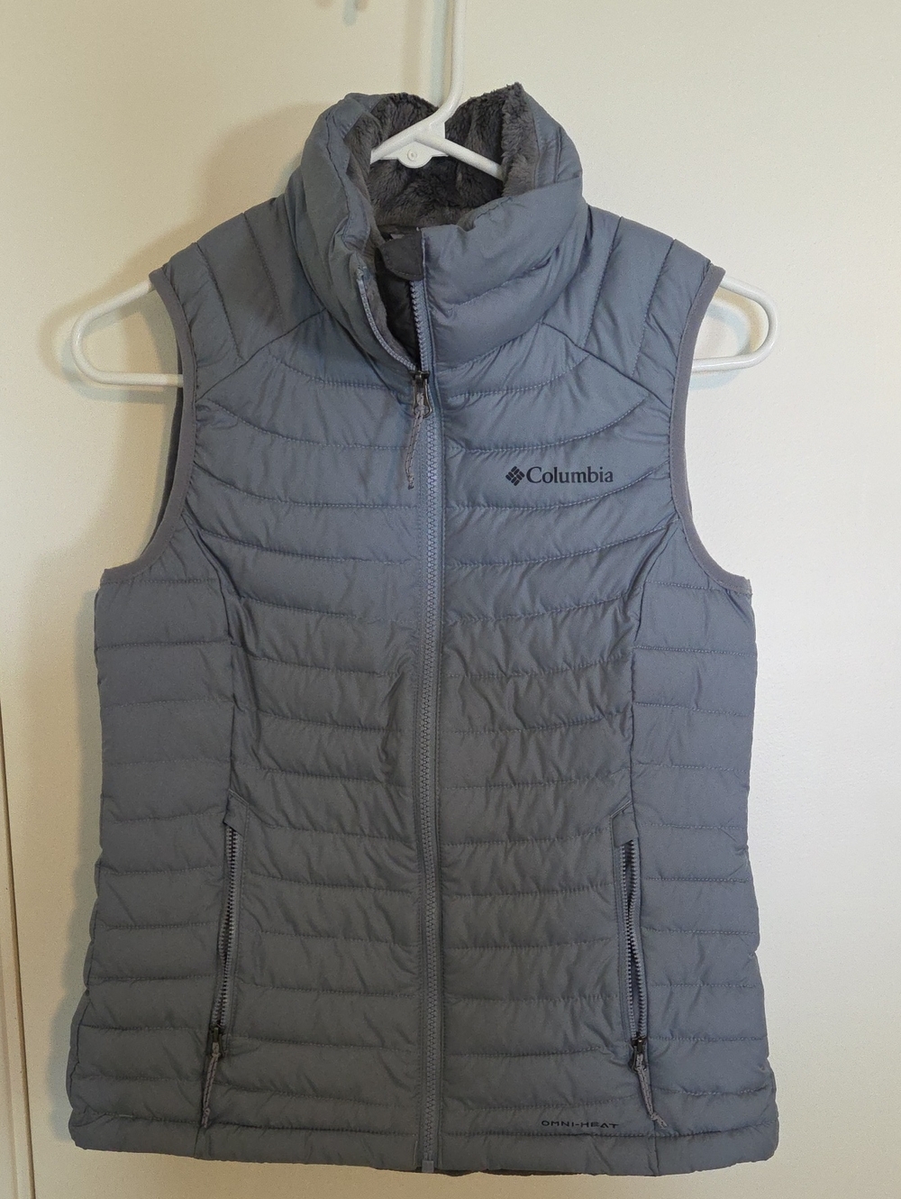 Columbia Women's Light Blue Quilted Omni Heat Vest